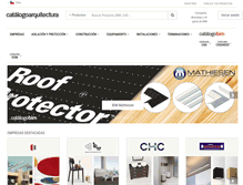 Tablet Screenshot of catalogoarquitectura.cl